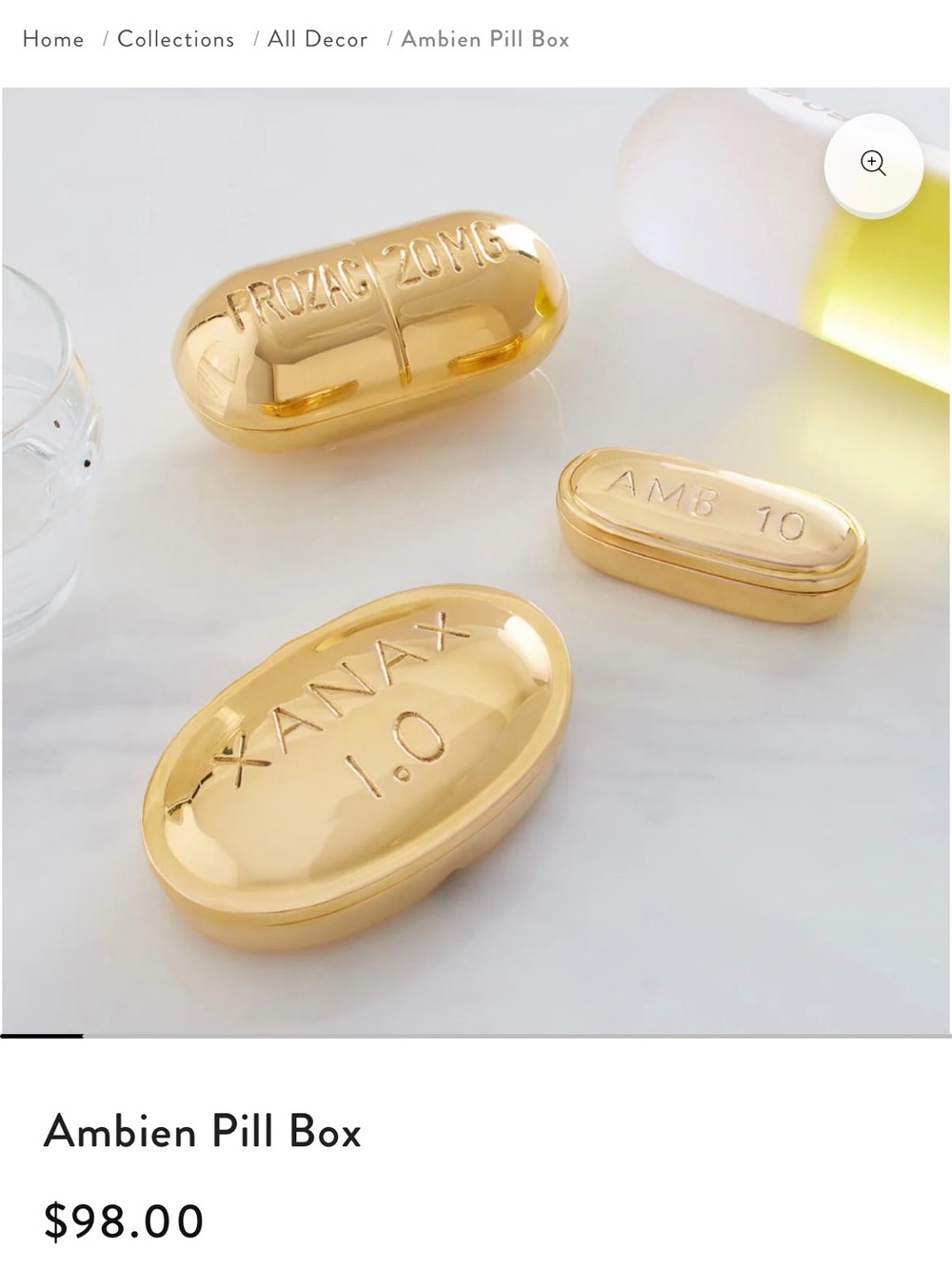 Jonathan Adler Ambien Pill Box - Picture 2 of 9